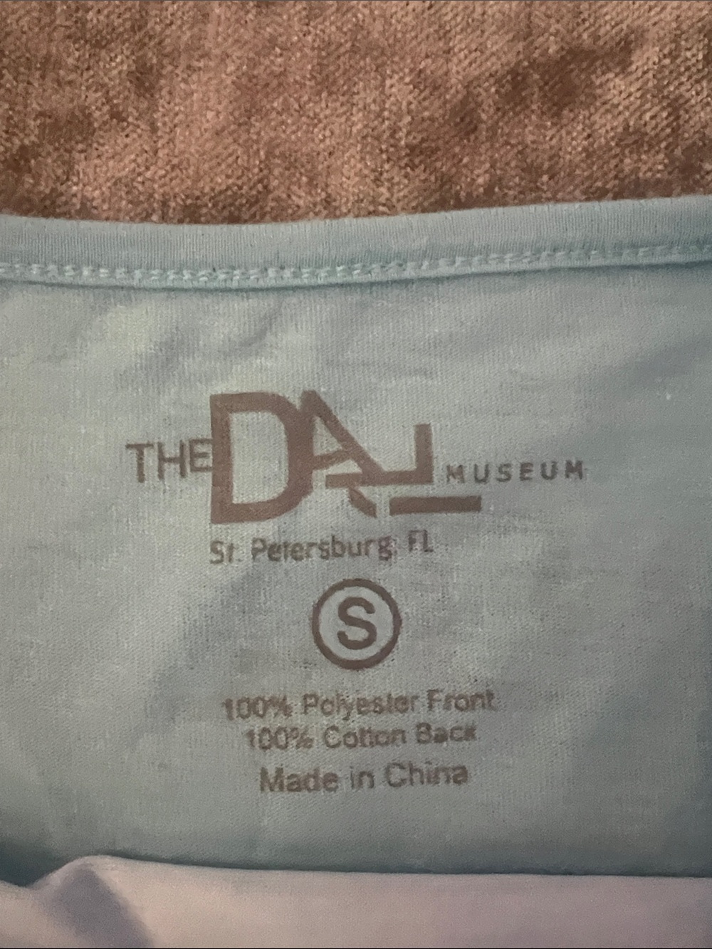 Dali light Blue Long-Sleeve Graphic Tee with Desert Print - museum piece - Picture 5 of 8